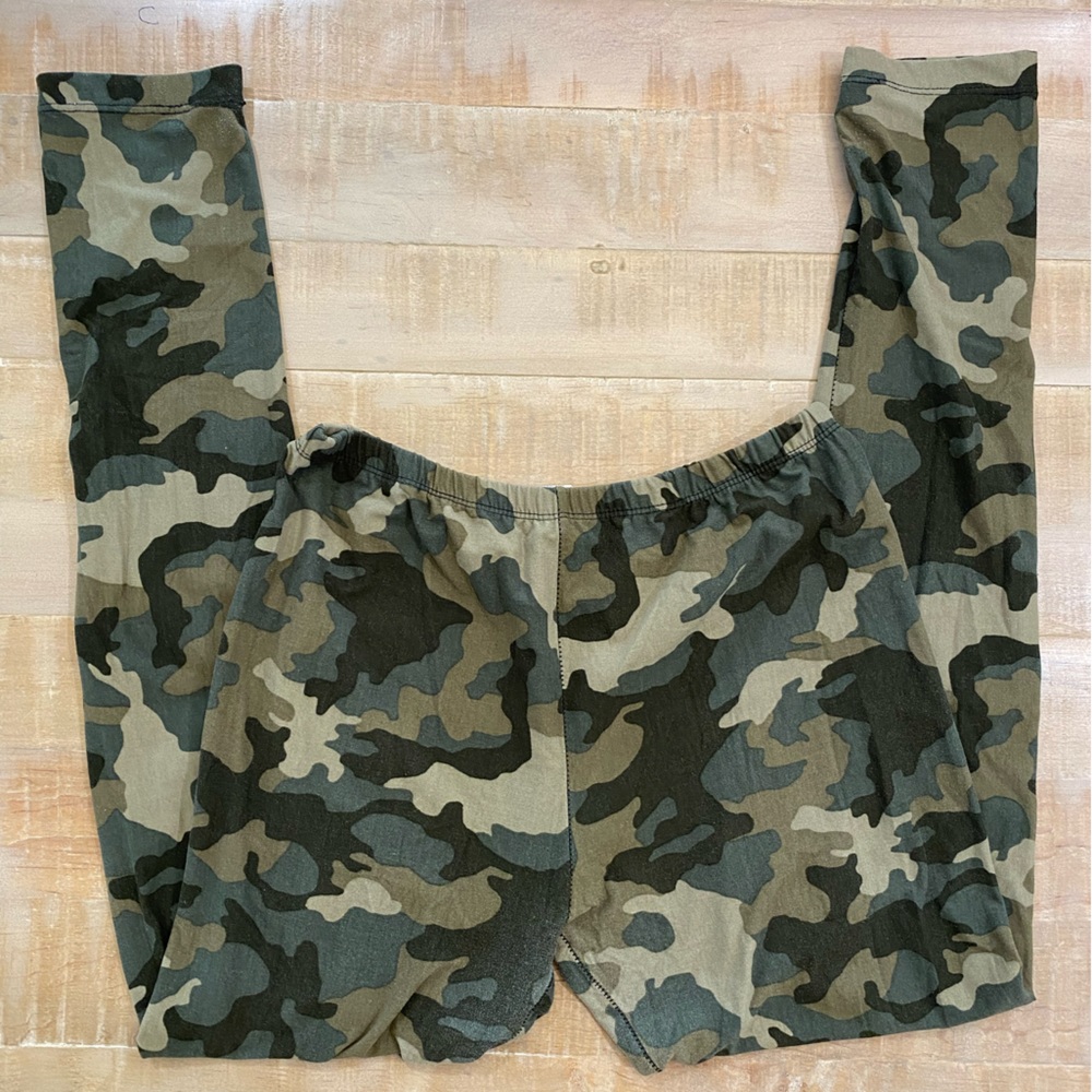 Pink Rose women’s army print camouflage leggings tights pant bottoms